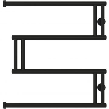 Полотенцесушитель водяной Сунержа (Sunerga) High-Tech model ″M″ 600х600 Матовый черный 31-0050-6060