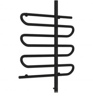 Полотенцесушитель электрический Сунержа (Sunerga) Эпатаж 800х600 МЭМ правый Матовый черный 31-0551-8060