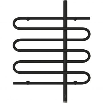 Полотенцесушитель электрический Сунержа (Sunerga) Эпатаж 800х600 МЭМ правый Матовый черный 31-0551-8060