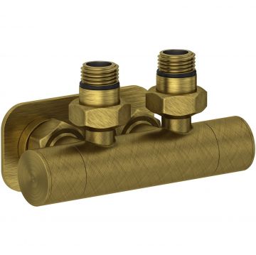 Вентиль Сунержа (Sunerga) 2х1/2 угловой скрытый-скрытый EU50 (Состаренная бронза) 05-1416-1234