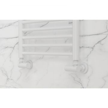 Вентиль Сунержа (Sunerga) 3D левый (цилиндр) G 1/2 НР х G 3/4 НГ (Белый) 12-1402-1234