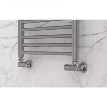 Вентиль Сунержа (Sunerga) 3D правый (цилиндр) G 1/2 НР х G 3/4 НГ (Сатин) 071-1403-1234