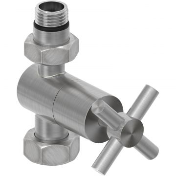 Вентиль Сунержа (Sunerga) прямой (крест) G 1/2 НР х G 3/4 НГ (Сатин) 071-1409-1234