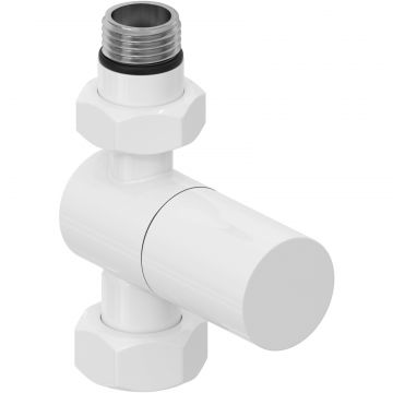 Вентиль Сунержа (Sunerga) прямой (цилиндр) G 1/2 НР х G 3/4 НГ (Белый) 12-1401-1234