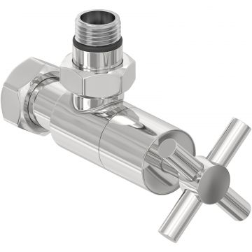 Вентиль Сунержа (Sunerga) угловой (крест) G 1/2 НР х G 3/4 НГ (Без покрытия) 00-1408-1234