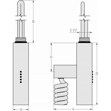 Модуль Сунержа электрический многофункциональный МЭМ CUBE 3.0 (Матовая шампань) 022-1517-5007