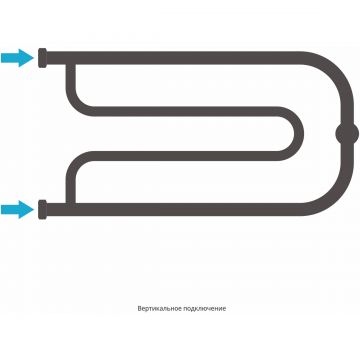 Полотенцесушитель водяной Сунержа (Sunerga) Гусли 2 полки 320х650 Белый 12-0010-3265