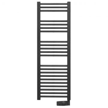 Полотенцесушитель электрический Atlantic (Атлантик) 2012 NA узкий прямой антрацит 500W 400х1240 мм (002237)