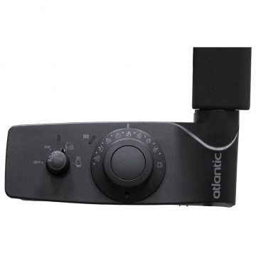 Полотенцесушитель электрический Atlantic (Атлантик) 2012 NA узкий прямой антрацит 300W 400х798 мм (002236)