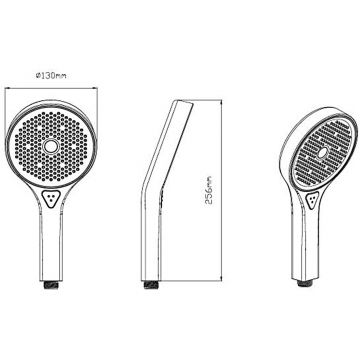 Ручной душ с шлангом Vincea (Винчея) VSHN-42HGM, вороненая сталь