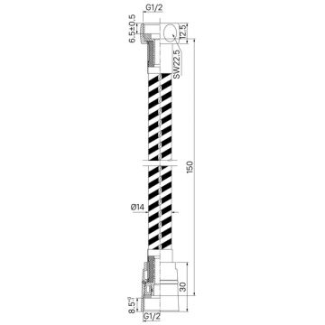 Шланг для душа Iddis (Иддис) Optima Home черный матовый силиконовый 1,5 м OPH15BLi19