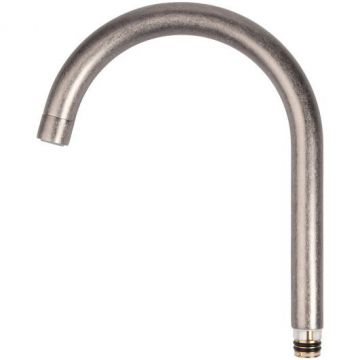 Излив для смесителя Iddis (Иддис) кухня J-образный нерж. сталь 184 мм поворотный состаренное серебро 995J18AS5SM