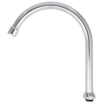 Излив для смесителя Iddis (Иддис) кухня J-образный нерж. сталь 188х196 мм поворотный хром 995J19C5SM