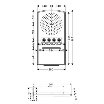Верхний душ Hansgrohe (Хансгрое) Raindance Rainfall 28411000