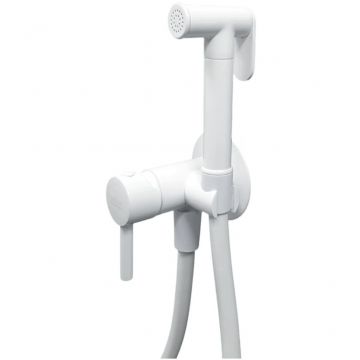 Гигиенический душ со смесителем Webert (Веберт) Sax Evolution SE870303740, белый