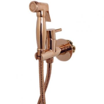 Гигиенический душ со смесителем Webert (Веберт) Elio EL870301980, розовое золото