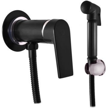 Гигиенический душ со смесителем Rav Slezak (Рав Слезак) COLORADO CO147/1CMATC, черный/хром