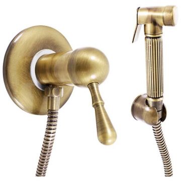 Гигиенический душ со смесителем Rav Slezak (Рав Слезак) LABE L047SM, бронза