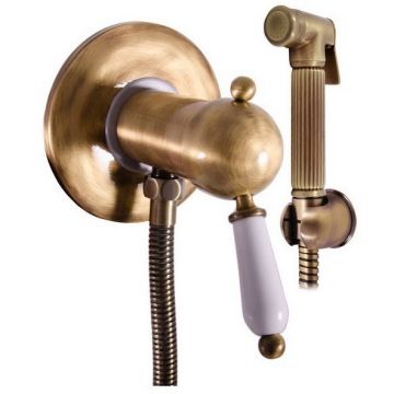 Гигиенический душ со смесителем Rav Slezak (Рав Слезак) LABE L547SM, бронза