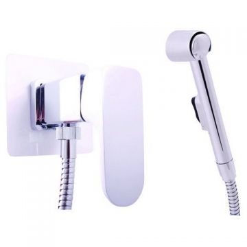 Гигиенический душ со смесителем Rav Slezak (Рав Слезак) YUKON YU147CB, белый/хром