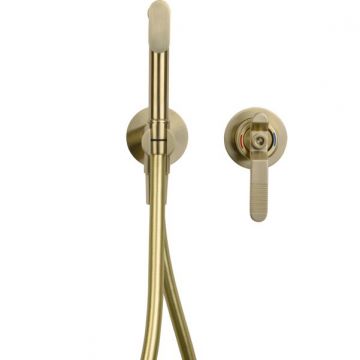 Гигиенический душ со смесителем Bronze de Luxe (Бронз Де Люкс) 1760S 3253CG, матовое золото