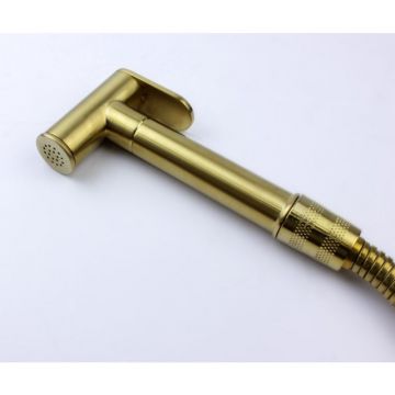 Гигиенический душ со смесителем Bronze de Luxe (Бронз Де Люкс) Element EL28GB, матовое золото/черный