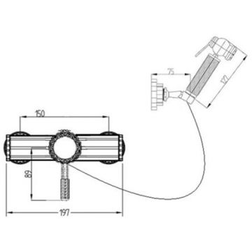 Гигиенический душ со смесителем Bronze de Luxe (Бронз Де Люкс) WINDSOR 10133, бронза