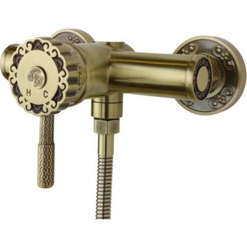 Гигиенический душ со смесителем Bronze de Luxe (Бронз Де Люкс) WINDSOR 10133, бронза