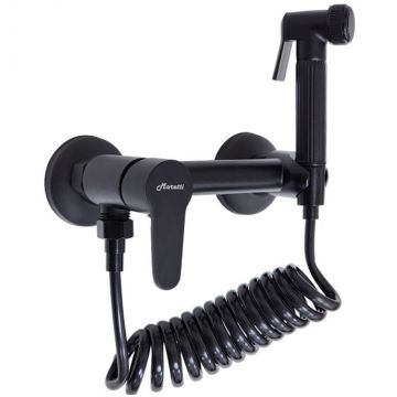 Гигиенический душ со смесителем Maretti (Маретти) Project Black PB30RN69, черный