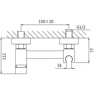 Гигиенический душ со смесителем Shevanik (Шеваник) S137T, оружейная сталь