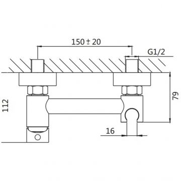 Гигиенический душ со смесителем Shevanik (Шеваник) S107T, оружейная сталь