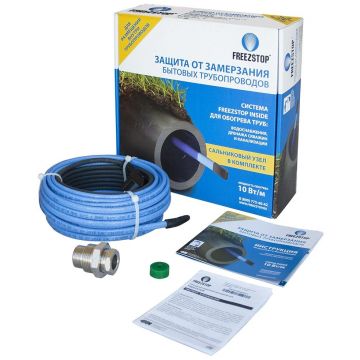 Греющий кабель саморегулирующийся FreezStop (Фризстоп) Inside 4 м 40 Вт