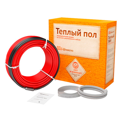 Греющий кабель двухжильный Warmstad (Вармстад) WSS 15,6-18,7 м2 2800 Вт