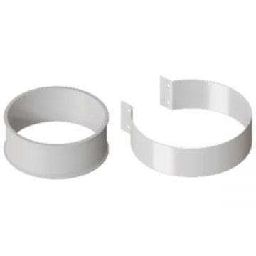 Хомут комплект Rommer (Роммер) D100 (резиновый хомут, хомут стальн. гнутый, саморезы 2 шт.) (RCA-6010-000001)