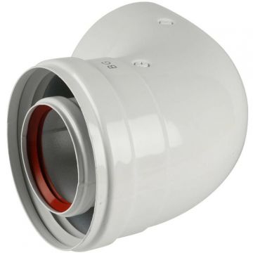 Коаксиальный отвод Baxi (Бакси) 90° для всех котлов кроме ECO Classic/ECO Nova 60/100 мм (MT71410142)
