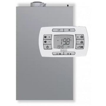 Котел конденсационный настенный Baxi (Бакси) Luna AIR 24, мощность, кВт-24, двухконтурный, камера закрытая, для улицы (A7810404)