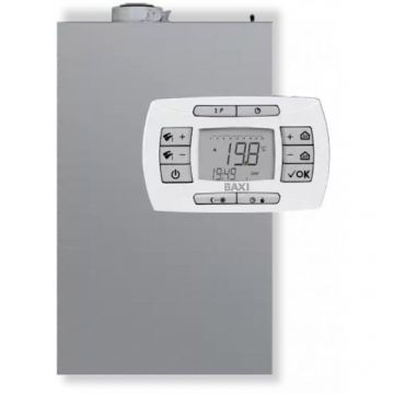 Котел конденсационный настенный Baxi (Бакси) Luna IN PLUS 1.24, мощность, кВт-24, одноконтурный, камера закрытая, для улицы (A7810446)