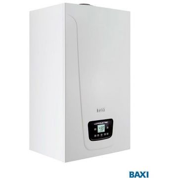 Котел газовый конденсационный настенный Baxi LUNA DUO-TEC E 33, мощность, кВт-4,7-28, двухконтурный, камера сгорания-закрытая (A7720027)