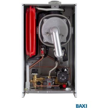 Котел газовый конденсационный настенный Baxi LUNA DUO-TEC E 33, мощность, кВт-4,7-28, двухконтурный, камера сгорания-закрытая (A7720027)
