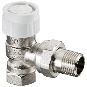 Вентиль для термостата Oventrop (Овентроп) AV 9 Серия (под термоголовку М30 х 1,5) угловой Kvs 1,2 ВР-НР DN 15, 1/2 дюйма, PN10 (1183704)