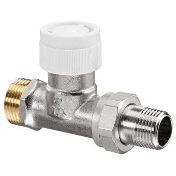 Вентиль для термостата Oventrop (Овентроп) AV 9 Серия (под термоголовку М30 х 1,5) проходной Kvs 1 НР-НР DN 15, 1/2 дюйма, PN10 G3/4 х 1/2 дюйма (1183847)