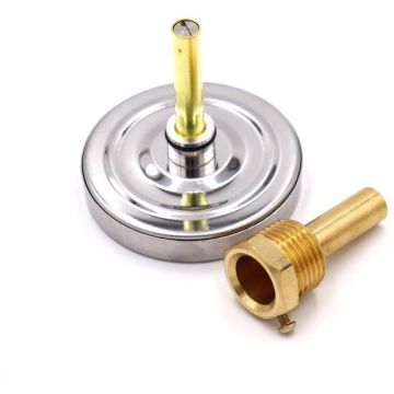 Термометр горизонтальный Ф63 мм 1/2 х 120 град. С Vieir (Виеир) (YL18)