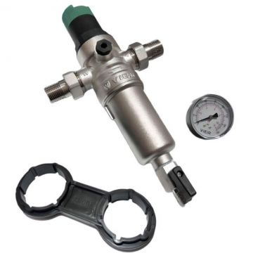 Фильтр с редуктором давления никель 1/2 металл Vieir (Виеир) (JH157-N)