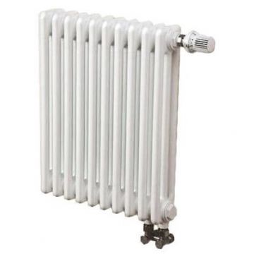 Радиатор секционный Arbonia (Арбония) 2057V/10 нижнее подключение (с вентилем) № 69 твв 1/2″ без накладок RAL 9016 Белый