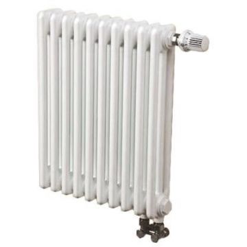 Радиатор секционный Arbonia (Арбония) 2057V/20 нижнее подключение (с вентилем) № 69 твв 1/2″ без накладок RAL 9016 Белый