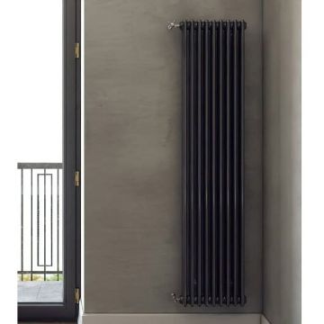 Радиатор секционный Arbonia (Арбония) 2180/10 боковое подключение (без накладок) № 12 3/4″ RAL Anthrazit Metallic