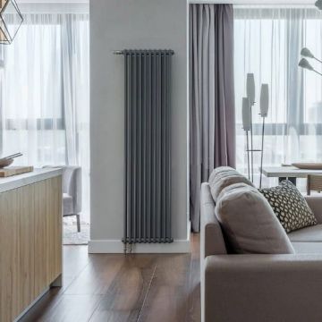 Радиатор секционный Arbonia (Арбония) 2180V/6 нижнее подключение (с вентилем) № 69 твв 1/2″ без накладок RAL 7016