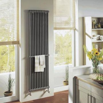 Радиатор секционный Arbonia (Арбония) 2180V/6 нижнее подключение (с вентилем) № 69 твв 1/2″ без накладок RAL 7016