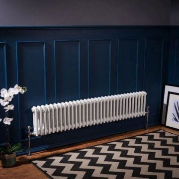 Радиатор секционный Arbonia (Арбония) 3037V/14 нижнее подключение (с вентилем) № 69 твв 1/2″ без накладок RAL 9016 Белый