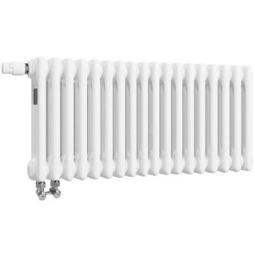 Радиатор секционный Arbonia (Арбония) 3037V/20 нижнее подключение (с вентилем) № 69 твв 1/2″ без накладок RAL 9016 Белый